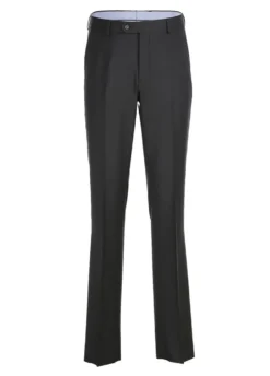 Half Canvas Wool Dress Suit Regular Fit 2 Piece in Black