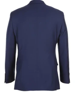 Half Canvas Wool Dress Suit Regular Fit 2 Piece in Blue