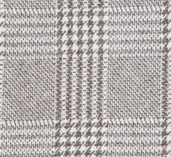 Half Canvas Slim Fit Blazer in Plaid Gray