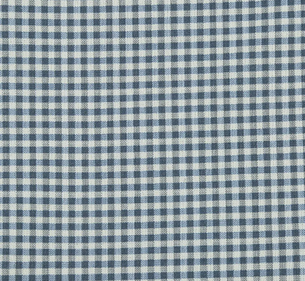 Half Canvas Slim Fit Blazer in Sage Blue Check