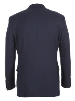 Half Canvas Stretch Wool Dress Suit Modern Fit 2 Piece in Navy