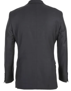 Half Canvas Wool Dress Suit Modern Fit 2 Piece in Charcoal