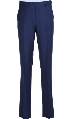 Half Canvas Wool Dress Suit Regular Fit 2 Piece in Blue