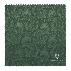 Hunter Green Tone on Tone Paisley Pattern Slim Fit Men's 2 Piece Suit