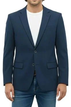 Indigo Slim Fit 2-Button Jacket