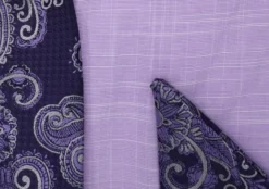 Lavender Dress Shirt Set with Tie and Handkerchief