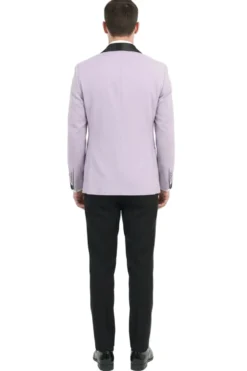 Lavender Slim Fit 2-Piece Double Breasted Shawl Lapel Tuxedo