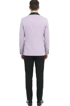 Lavender Slim Fit 2-Piece Double Breasted Shawl Lapel Tuxedo