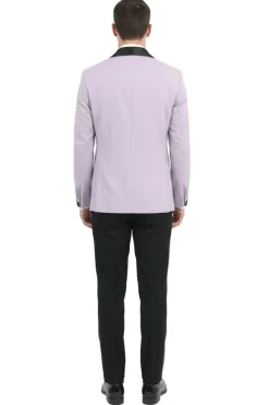 Lavender Slim Fit 2-Piece Double Breasted Shawl Lapel Tuxedo