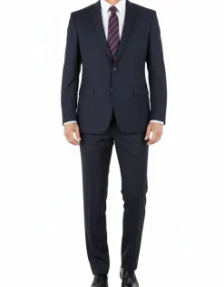 Lexington Collection - Navy Regular Fit 2 Piece Notch Lapel Suit
