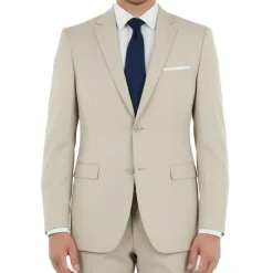 Lexington Collection - Sand Regular Fit 2 Piece Notch Lapel Suit