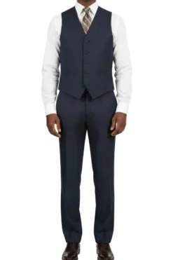 (Limited Sizes) Navy Regular Fit 3-Piece Suit