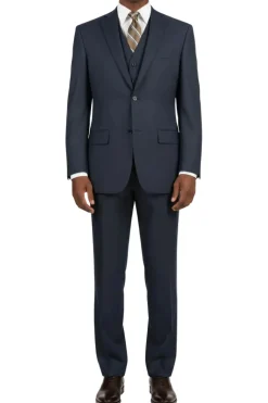 (Limited Sizes) Navy Regular Fit 3-Piece Suit