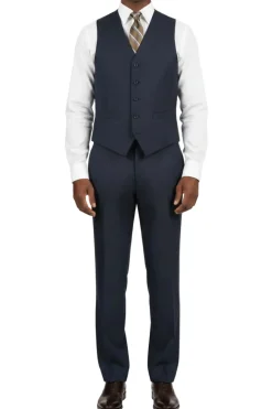 (Limited Sizes) Navy Regular Fit 3-Piece Suit