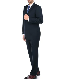 (Limited Sizes) 2 Piece Suit 2 Buttons Regular Fit In Dark Navy