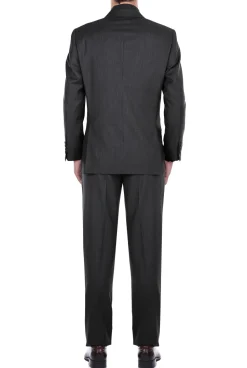 (Limited Sizes) Regular Fit Charcoal Gray 2 Piece Suit