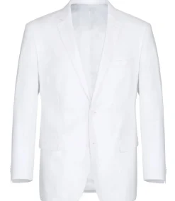 Linen Suit 2 Piece 2 Buttons Regular Fit In White