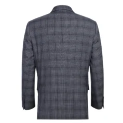 Lozano Collection - Men's 2 Piece Regular Fit Gray Windowpane Suit
