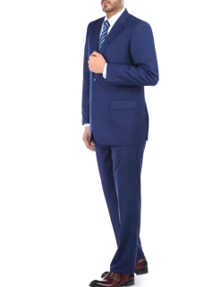 (38L) Regular Fit 2 Piece Blue Suit