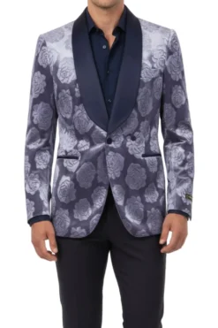(M, L) Slim Fit Royal Blue Double Breasted Blazer