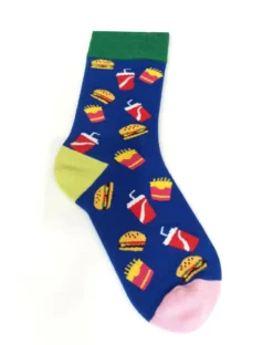 Madison Collection - Burger and Fries Men's Crew Socks