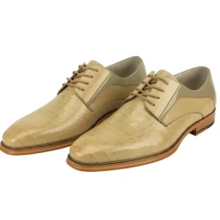 Mason Collection - Natural Alligator Texture Oxford Dress Shoes