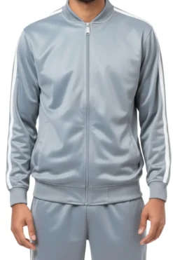 Men's Casual Jogging Set 2 Piece in Silver
