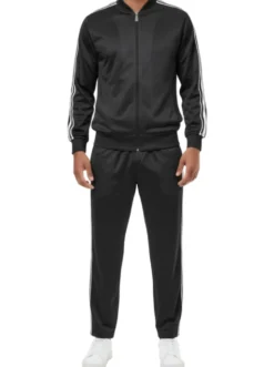 Men's Casual Jogging Set 2 Piece in Black