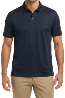 Men's Stretch Polo Shirt - Navy