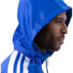 Men's Track Suit with Detachable Hood in Royal Blue