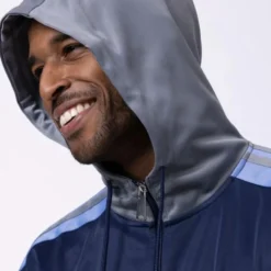 Men's Track Suit with Hood in Navy