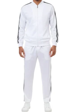 Men's Casual Jogging Set 2 Piece in White