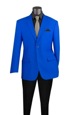 Men's Royal Blue Regular Fit Everyday Blazer