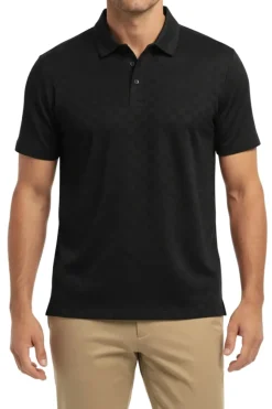 Men's Stretch Polo Shirt - Black