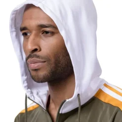 Men's Track Suit with Hood in Olive
