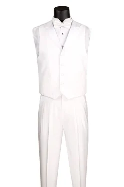 Men's Tuxedo Regular Fit Collection With Tails 3 Piece In White