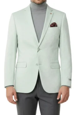 Mint Hybrid Fit Single Breasted Notch Lapel Jacket