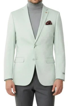 Mint Hybrid Fit Single Breasted Notch Lapel Jacket