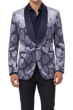 (M, L) Slim Fit Royal Blue Double Breasted Blazer