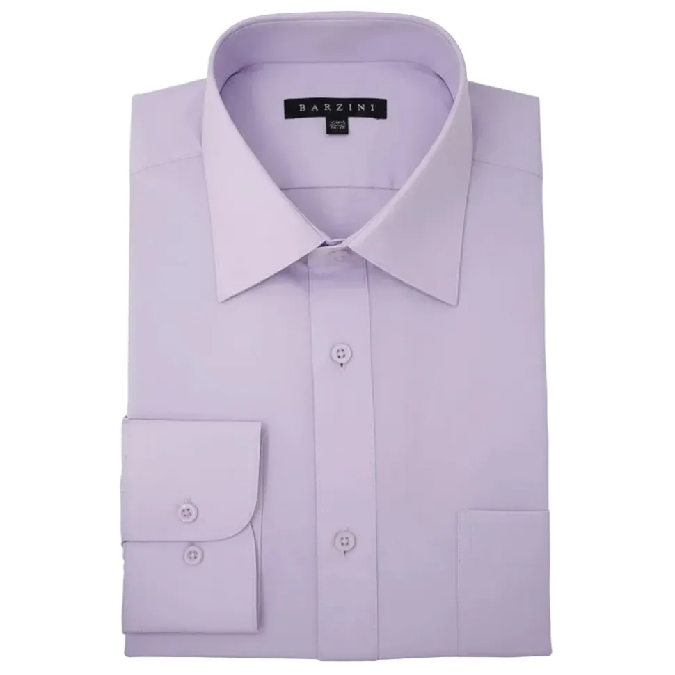Modern Fit Dress Shirt Convertible Cuff in Lavender