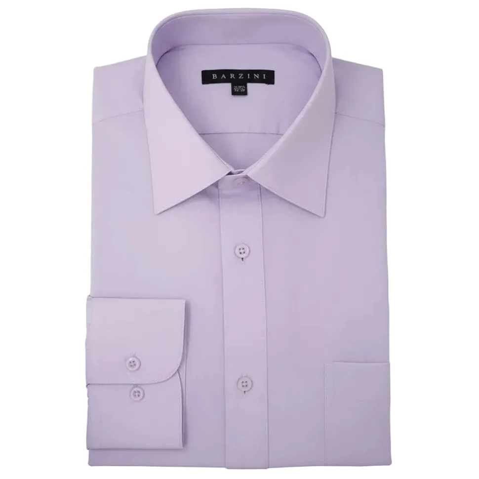 Modern Fit Dress Shirt Convertible Cuff in Lavender