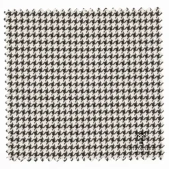 Modern Fit Black Houndstooth Pattern Jacket