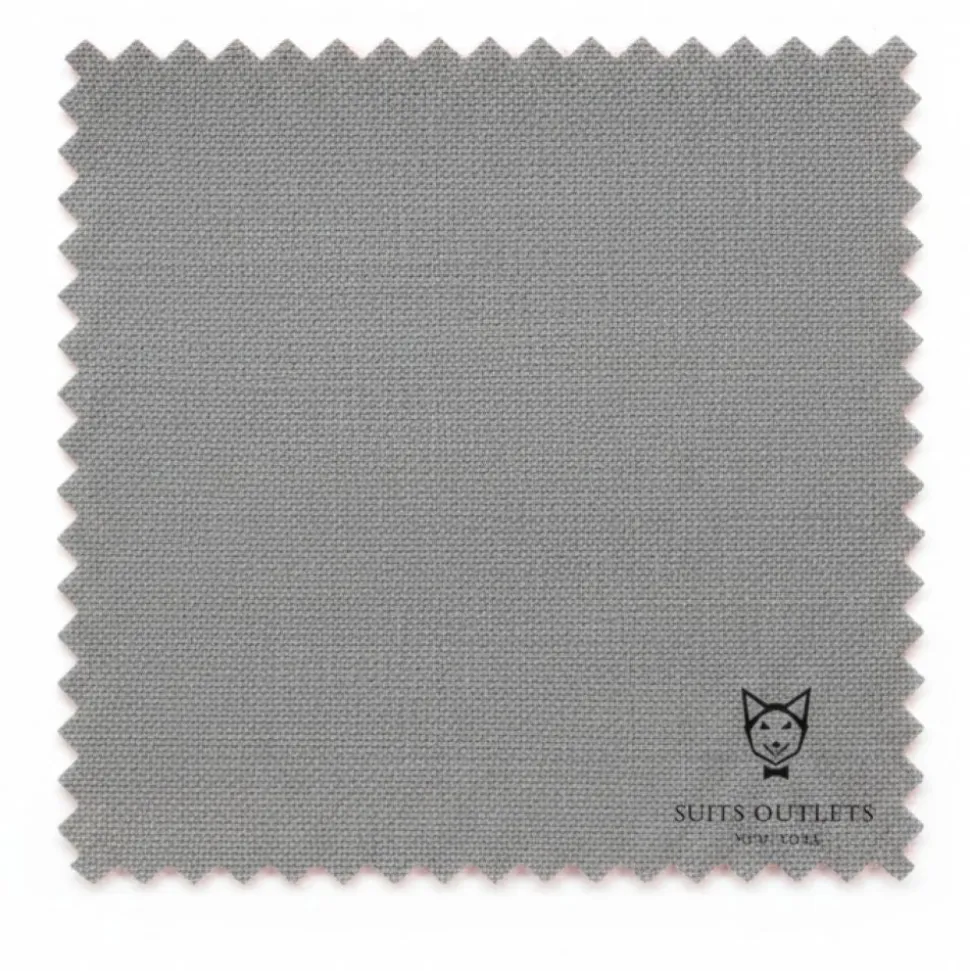 Monte Carlo Collection - Regular Fit 2 Piece 2 Button Textured Weave In Gray