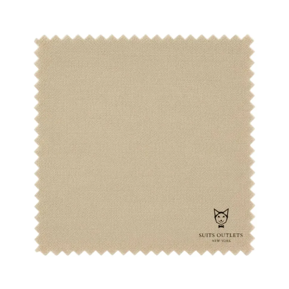 Monte Carlo Collection - Dress Suit 2 Piece 2 Button Textured Weave In Beige
