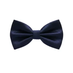 Navy Textured Bow Tie