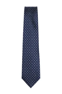 Navy Floral Paisley Pattern Tie