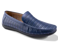 (11) Navy Lightweight Casual Ventilated Driving Loafer