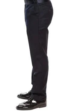 Navy Slim Fit 2 Piece Tuxedo With Satin Peak Lapel