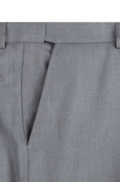 Nola Collection - Medium Gray Regular Fit 2 Piece Suit With Adjustable Waistband Pants