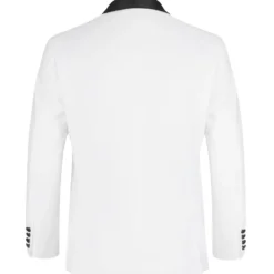 Off-White 2 Piece Tuxedo Shawl Lapel Slim Fit